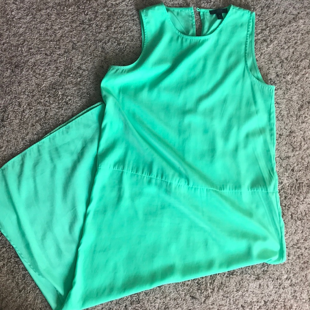 J. Crew lime green maxi dress.